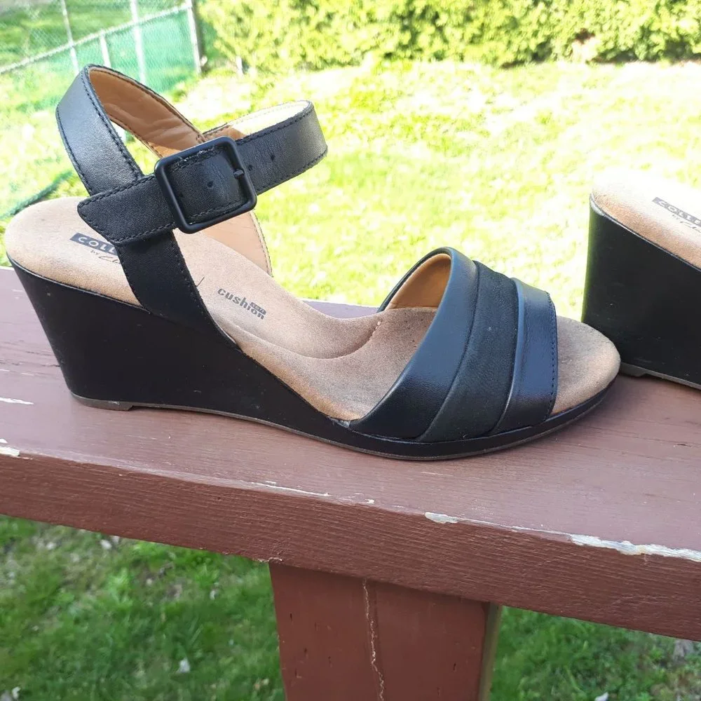 Clarks sandals platform size 6.5 M - Picture 4 of 5
